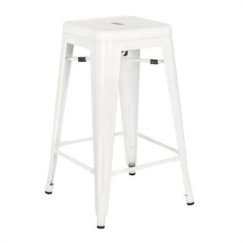 Assistência Técnica, SAC e Garantia do produto Banqueta Iron Tolix 66 Cm - Industrial - Aço - Vintage - Branco