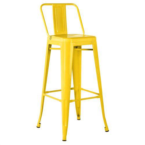 Assistência Técnica, SAC e Garantia do produto Banqueta Iron Tolix 76 Cm com Encosto - Amarelo