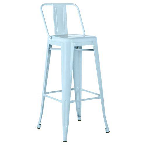 Assistência Técnica, SAC e Garantia do produto Banqueta Iron Tolix 76 Cm com Encosto - Azul Light