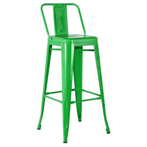 Assistência Técnica, SAC e Garantia do produto Banqueta Iron Tolix 76 Cm com Encosto - Verde Bandeira