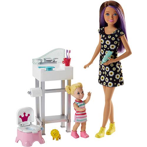 Assistência Técnica, SAC e Garantia do produto Barbie Babysitter Banheiro com o Bebê - Mattel