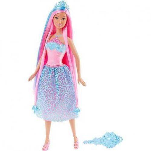 Assistência Técnica, SAC e Garantia do produto Barbie Princesa Cabelos Longos Azul Mattel Dkb56 (957298)