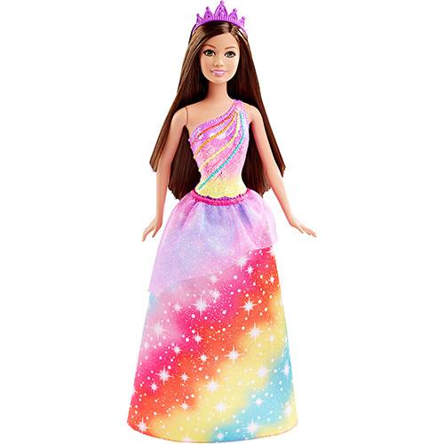 Assistência Técnica, SAC e Garantia do produto Barbie Princesa Penteados Mágicos Princesa Rainbow Fashion - Mattel