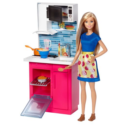 Assistência Técnica, SAC e Garantia do produto Barbie Real Cozinha com Boneca - Mattel