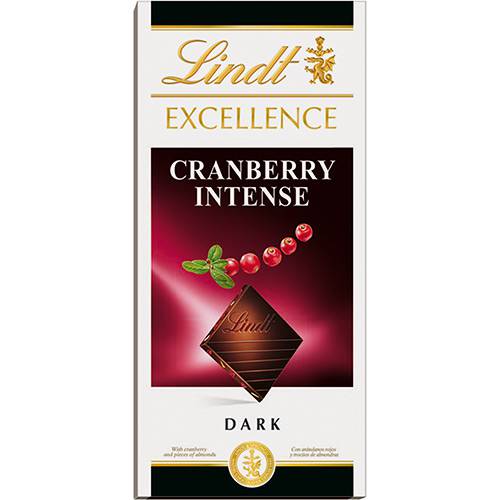 Assistência Técnica, SAC e Garantia do produto Barra de Chocolate Suíço Excellence Cranberry Intense Lindt 100g
