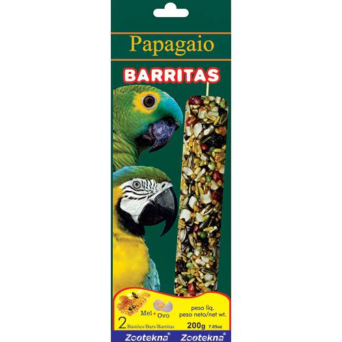 Assistência Técnica, SAC e Garantia do produto Barrinhas P/ Pássaros - Papagaios/200g - Zootekna