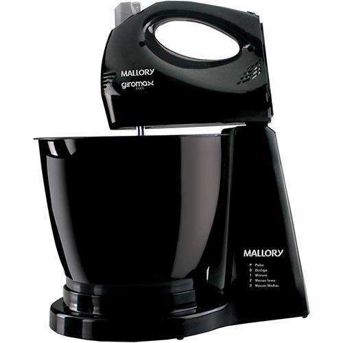 Assistência Técnica, SAC e Garantia do produto Batedeira Mallory Giromax Black 3 Velocidades Preto - 200W