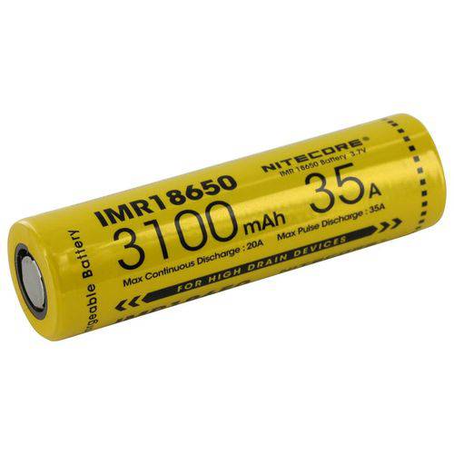 Assistência Técnica, SAC e Garantia do produto Bateria Nitecore 18650 de Lítio Imr 35a 3100 Mah