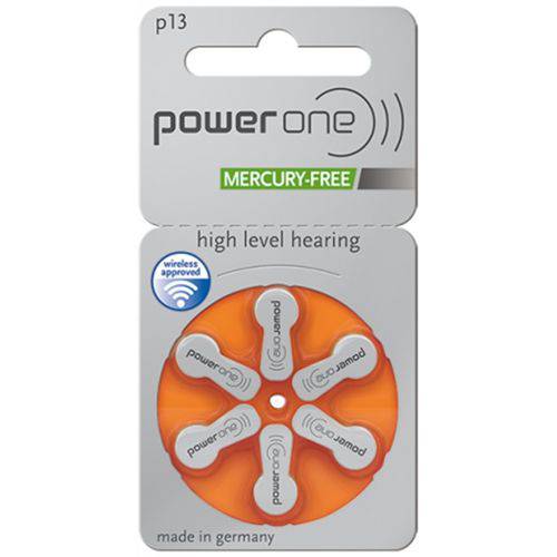 Assistência Técnica, SAC e Garantia do produto Bateria POWER ONE - Modelo P13 / PR48 - Mercury Free - para Aparelho Auditivo - 06 Unidades