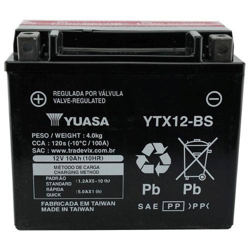 Assistência Técnica, SAC e Garantia do produto Bateria Ytx12-Bs