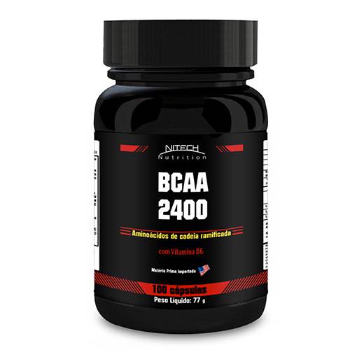 Assistência Técnica, SAC e Garantia do produto BCAA 2400 - 100 Cápsulas - Nitech Nutrition