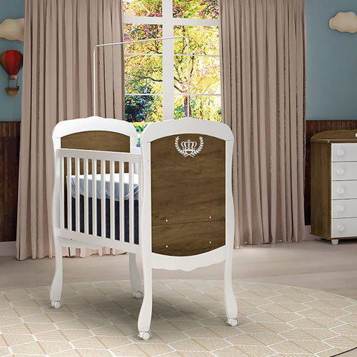 Assistência Técnica, SAC e Garantia do produto Berço Mini Cama Regulável Maria Fernanda Real Tigus Baby Branco/Nogueira