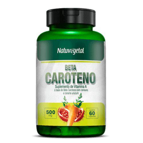 Assistência Técnica, SAC e Garantia do produto Betacaroteno Encapsulado Natuvegetal Suplemento de Vitamina a 500mg 60 Cápsulas