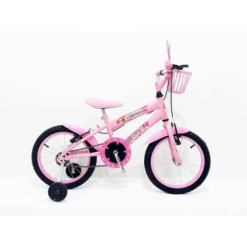 Assistência Técnica, SAC e Garantia do produto Bicicleta Aro 16 Infantil Feminina com Cestinha com Buzina com Retrovisor Cor Rosa