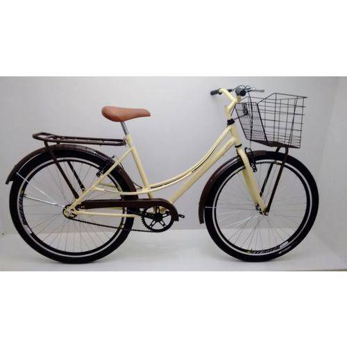 Assistência Técnica, SAC e Garantia do produto Bicicleta Aro 26 Feminina Retro Rios C/ Rodas Aero Cor Creme