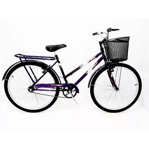 Assistência Técnica, SAC e Garantia do produto Bicicleta Aro 26 Modelo Paty C/ Cesta Cor Violeta