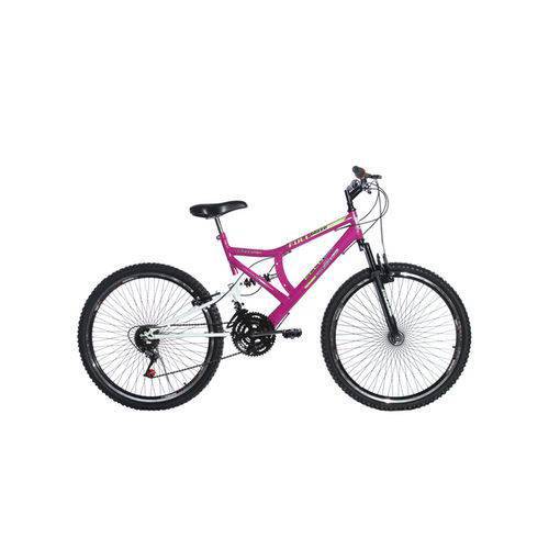 Assistência Técnica, SAC e Garantia do produto Bicicleta Aro 26 Suspensão Full Blaze Rosa/Branco - Ello Bike