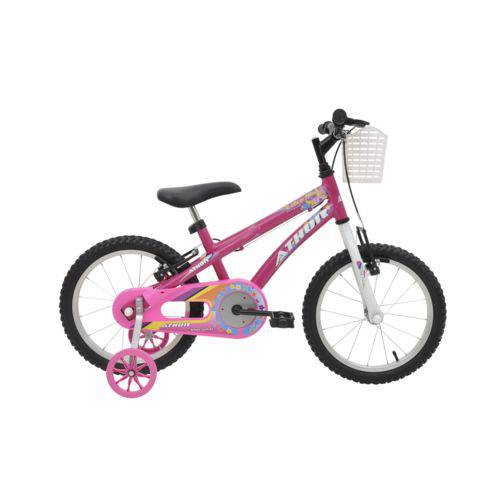 Assistência Técnica, SAC e Garantia do produto Bicicleta Athor Aro 16 Baby Girl Feminino com Cestinha Rosa