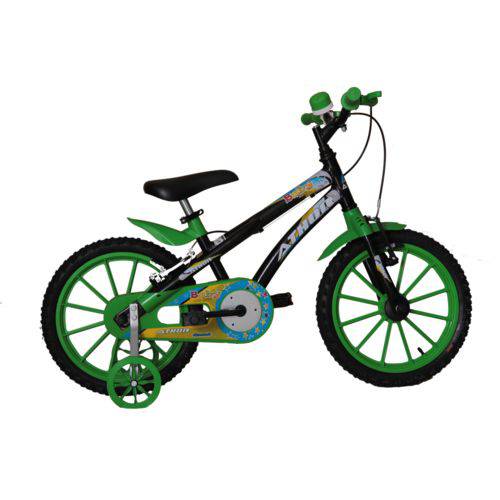 Assistência Técnica, SAC e Garantia do produto Bicicleta Athor Aro 16 Baby Lux Masculino Preta com Kit Verde