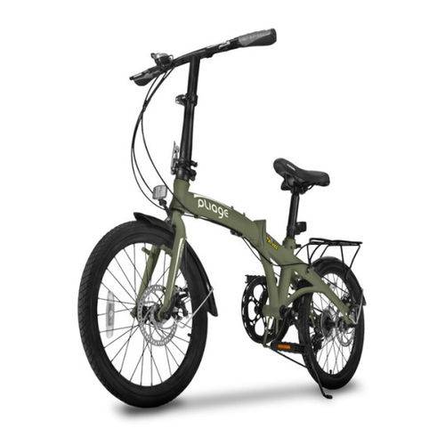 Assistência Técnica, SAC e Garantia do produto Bicicleta Dobravel Two Dogs Pliage Plus 7 Marchas Freio a Disco Verde Militar