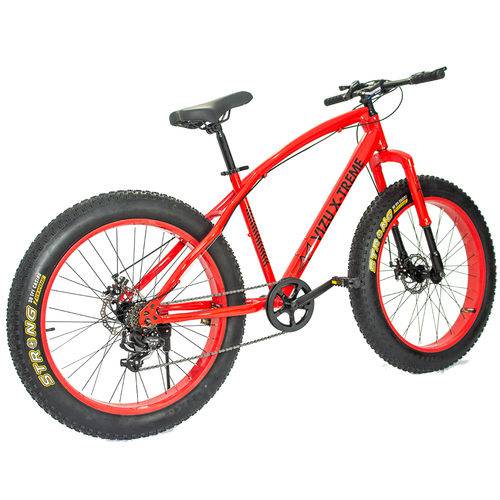 Assistência Técnica, SAC e Garantia do produto Bicicleta Fat Bike Aro 26 Vizu X-Treme Câmbio Shimano 7 Marchas Suspensão Invertida