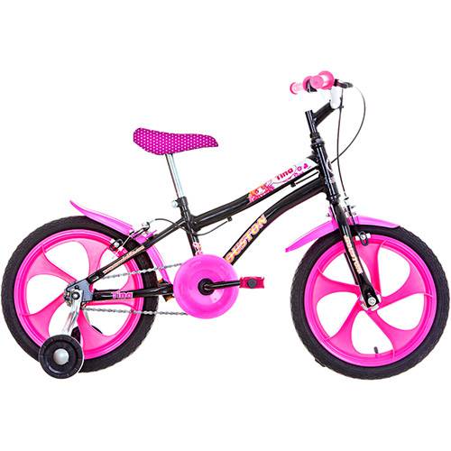 Assistência Técnica, SAC e Garantia do produto Bicicleta Infantil Houston Tina Aro 16 Monovelocidade - Preta/Rosa