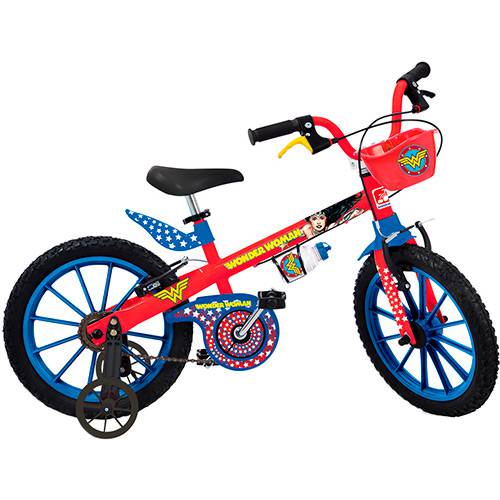 Assistência Técnica, SAC e Garantia do produto Bicicleta Infantil Liga da Justiça Mulher Maravilha Aro 16 - Brinquedos Bandeirante