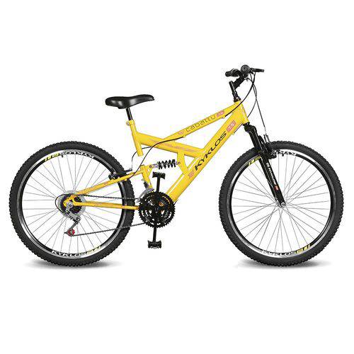 Assistência Técnica, SAC e Garantia do produto Bicicleta Kyklos Aro 26 Caballu 7.5 21V A-36 Amarelo