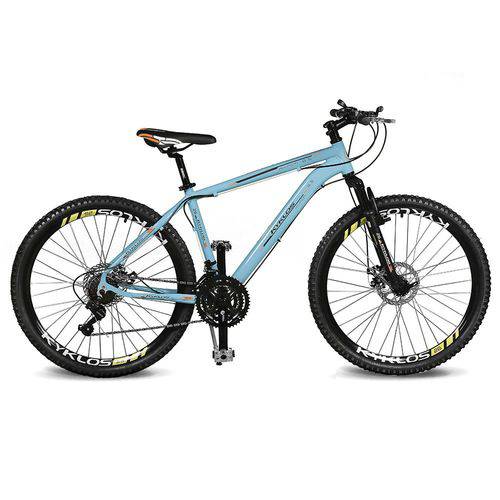 Assistência Técnica, SAC e Garantia do produto Bicicleta Kyklos Aro 26 Kivnon 8.5 Freio a Disco 21V Azul/Laranja