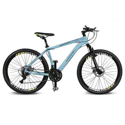 Assistência Técnica, SAC e Garantia do produto Bicicleta Kyklos Aro 26 Kivnon 8.5 Freio a Disco 21V Azul/Verde