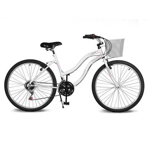Assistência Técnica, SAC e Garantia do produto Bicicleta Kyklos Aro 26 Leme 6.5 Freio Manual com Cesta 21V Pink