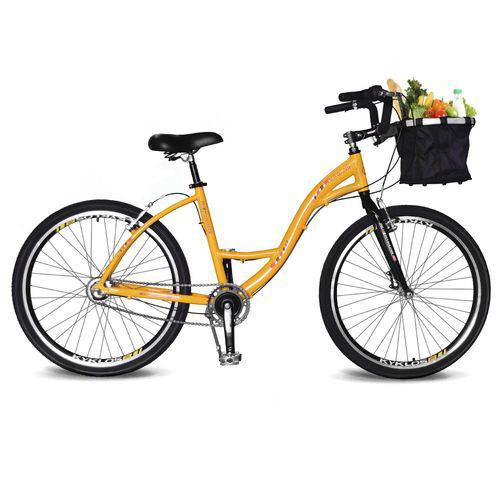 Assistência Técnica, SAC e Garantia do produto Bicicleta Kyklos Aro 26 Urbis 8.7 V-Brake Nexus com Cesta Amarelo
