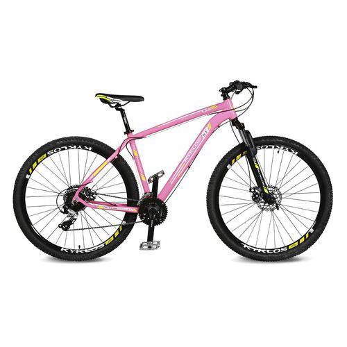 Assistência Técnica, SAC e Garantia do produto Bicicleta Kyklos Aro 29 Endurance 9.7 24V Freio a Disco com Suspensão A-36 Rosa/Amarelo