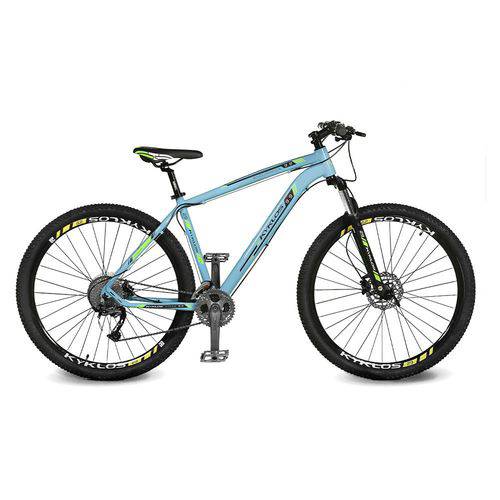 Assistência Técnica, SAC e Garantia do produto Bicicleta Kyklos Aro 29 Endurance 9.9 27 V. Freio Hidráulica com Trava Azul/Verde