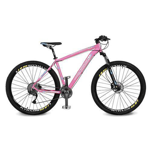 Assistência Técnica, SAC e Garantia do produto Bicicleta Kyklos Aro 29 Endurance 9.9 27 V. Freio Hidráulica com Trava Rosa/Azul