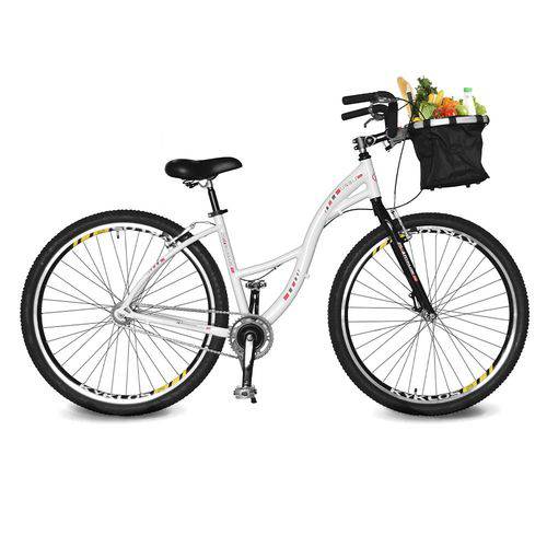 Assistência Técnica, SAC e Garantia do produto Bicicleta Kyklos Aro 29 Urbis 8.4 V-Brake Sem Marcha com Cesta Branco