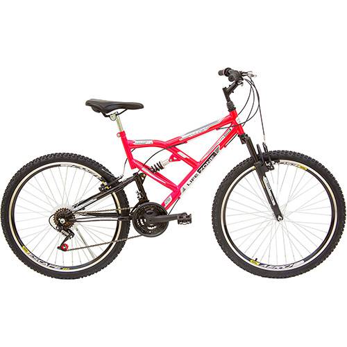 Assistência Técnica, SAC e Garantia do produto Bicicleta Life Zone LZ 400 Aro 26 21 Marchas Full Suspension - Rosa