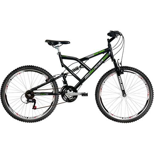 Assistência Técnica, SAC e Garantia do produto Bicicleta Mormaii Aro 26 Full Suspensão Big Rider 24 Marchas Preta