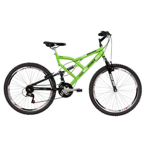 Assistência Técnica, SAC e Garantia do produto Bicicleta Mormaii Aro 26 Full Suspensão Big Rider 24 Marchas Verde Kawasaki