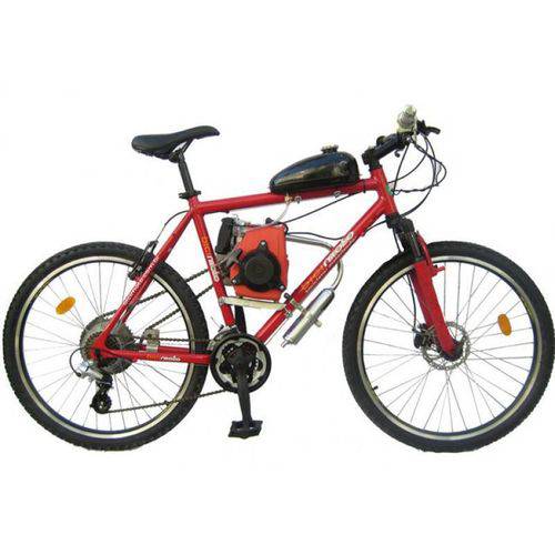 Assistência Técnica, SAC e Garantia do produto Bicicleta Motorizada 49cc 4 Tempos - Quadro de Alumínio - Vermelha