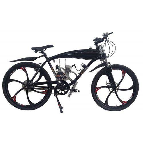Assistência Técnica, SAC e Garantia do produto Bicicleta Motorizada Motor 80cc 2 Tempos PRETO - com Tanque Embutido Vermelha