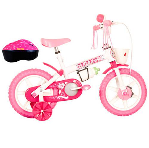 Assistência Técnica, SAC e Garantia do produto Bicicleta TK3 Kit Kat com Acessórios Feminino Aro 12" Rosa