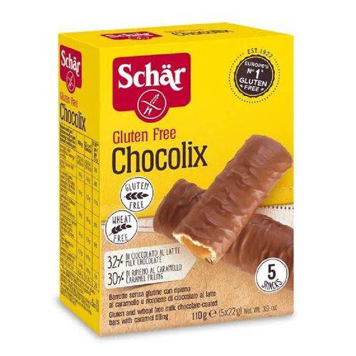 Assistência Técnica, SAC e Garantia do produto Biscoito Sem Glúten Chocolix com Caramelo e Chocolate - Schar