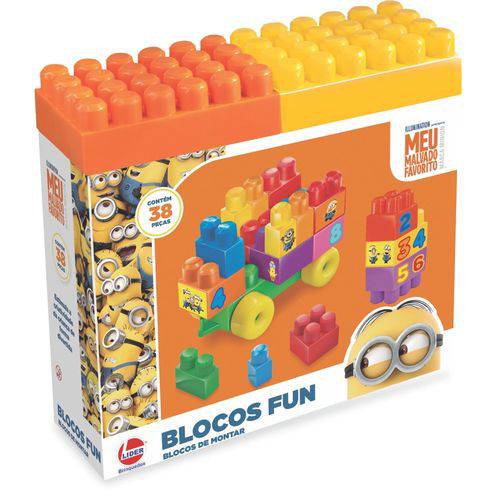 Assistência Técnica, SAC e Garantia do produto Blocos Fun Minions - 38 Peças - Colorido - 2799 - Líder