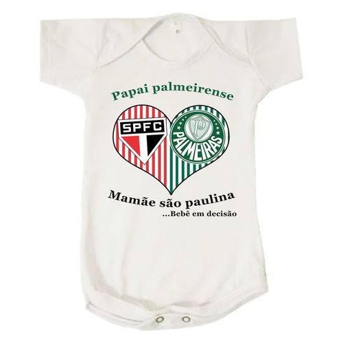 Assistência Técnica, SAC e Garantia do produto Body Bebê Time Futebol Papai Palmeirense Mamãe São Paulina