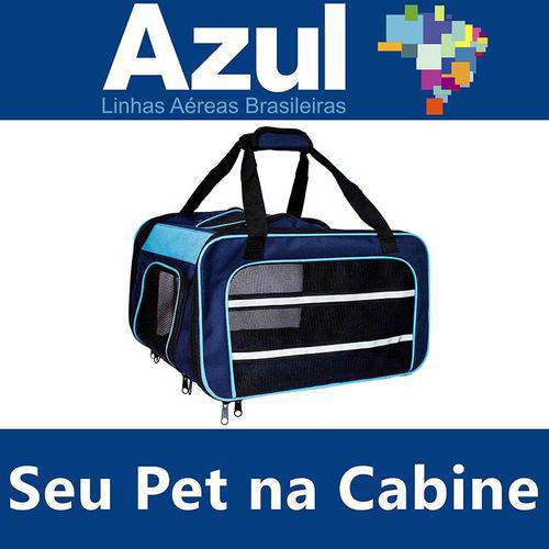 Assistência Técnica, SAC e Garantia do produto Bolsa para Transportar Seu Pet na Cabine do Avião - Cia AZUL - Eleva Mundi - (Cor Azul)