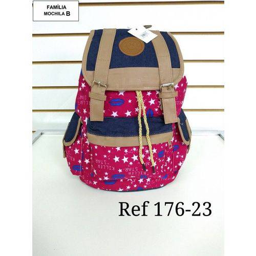 Assistência Técnica, SAC e Garantia do produto Bolsa Vermelha/jeans Estrelinhas 176-23