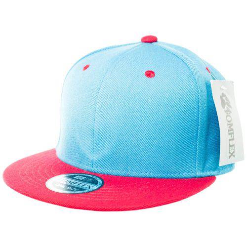 Assistência Técnica, SAC e Garantia do produto Boné Tomflex Unissex Masculino Feminino Aba Reta Snapback Aberto Azul Vermelho