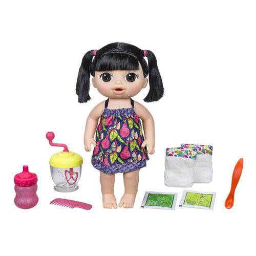 Assistência Técnica, SAC e Garantia do produto Boneca Baby Alive Asiática Papinha Divertida E0633 - Hasbro