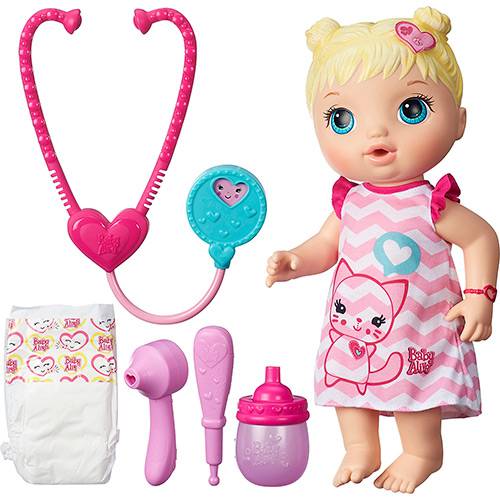 Assistência Técnica, SAC e Garantia do produto Boneca Baby Alive Cuida de Mim Loira - Hasbro